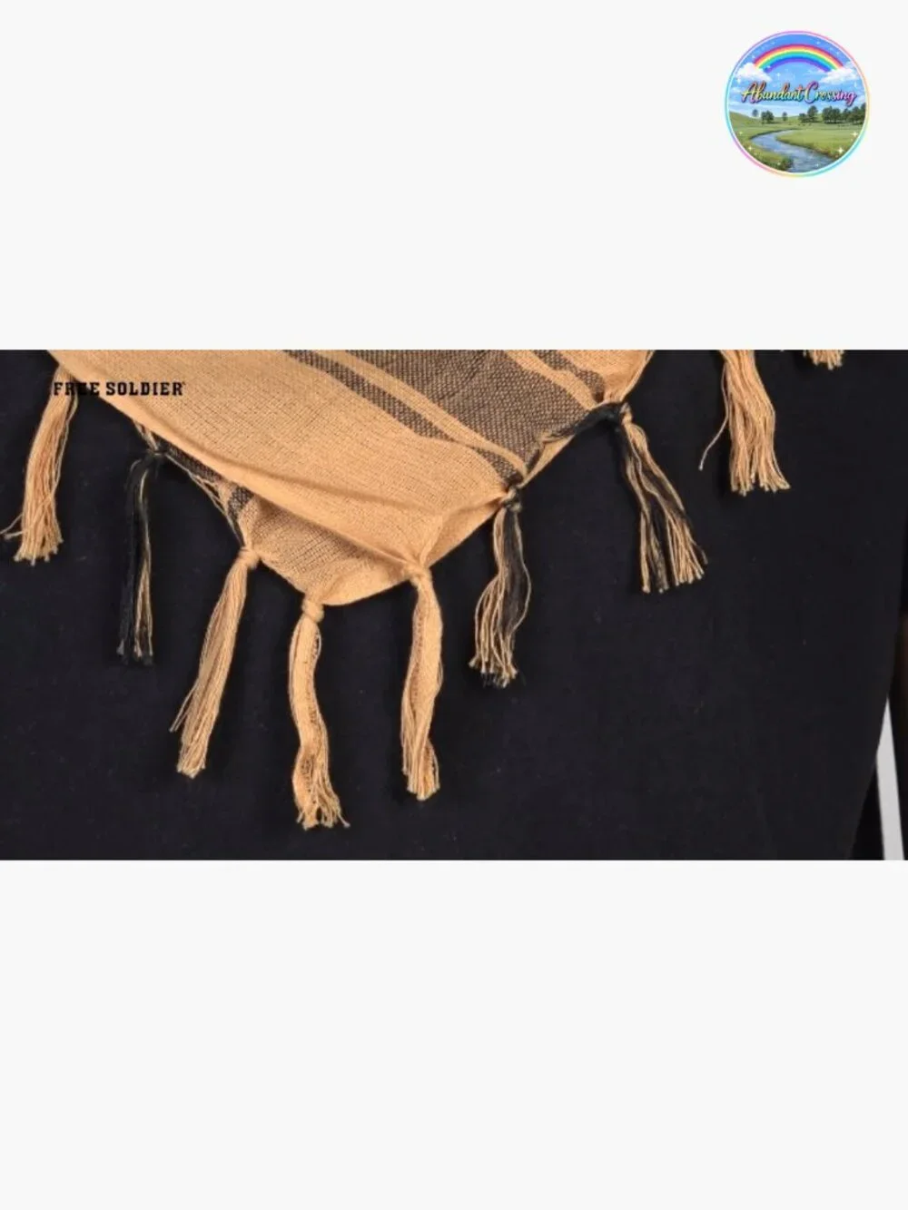 Cotton Shemagh Military Tactical Keffiyeh Head Neck Scarf Wrap with Tassel